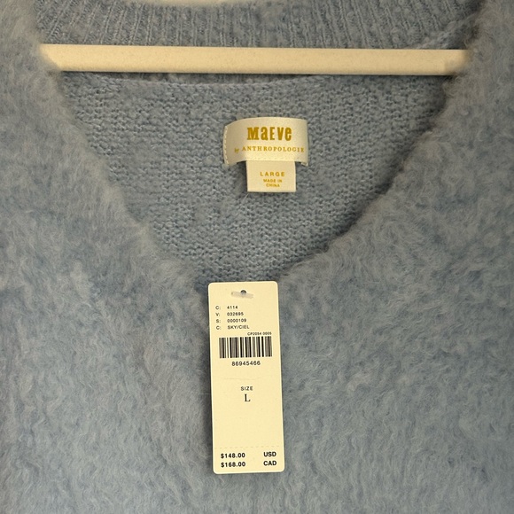 NWT Anthropologie Maeve Sweater in Sky Blue - Picture 4 of 4